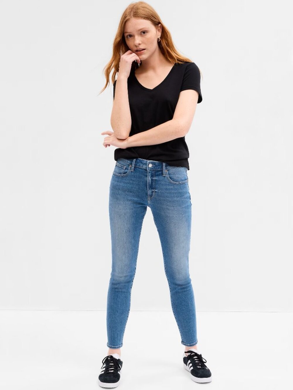 GAP Denim Universal Legging Jeans 16/33L Long Medium Wash Skinny Stretch